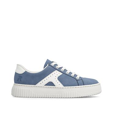 Rieker Morelia Laced Platform Trainer - Blue